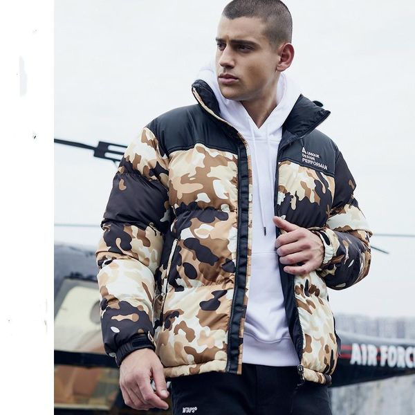 

019. высокое качество новый зимний ветровка мужская вниз фугу куртка повседневная марка толстовки куртки мужские дизайнер зимние куртки, Black