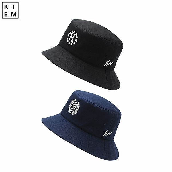 

big head man large size sun hat women blank fisherman hat pure cotton panama cap plus size bucket hats 54-57cm 57-60cm 60-63cm, Blue;gray