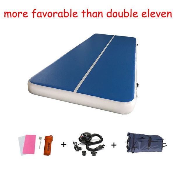 

dance ribbon 5mx2x20cm inflatable tumbling gymnastic air track with pump 600w training yoga cheerleading mattress for home use