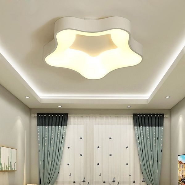 

white grey modern led ceiling lights for living room dining bedroom dimmable iron acrylic lighting lamp child fixtures luminaria