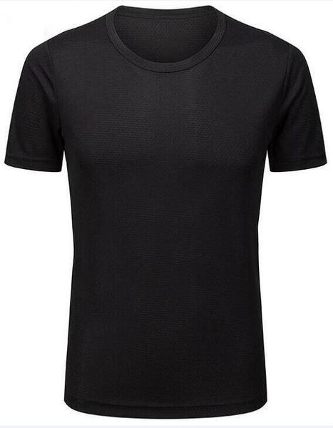 

2019 men's tight clothes running short-sleeved quick-drying t-shirt 5131, Black;blue