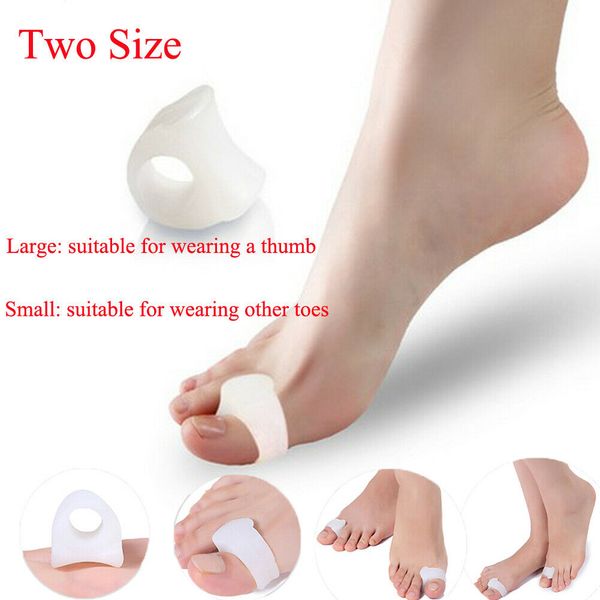 

gel toe separator straightener bunion spacers corrector hallux valgus relief new