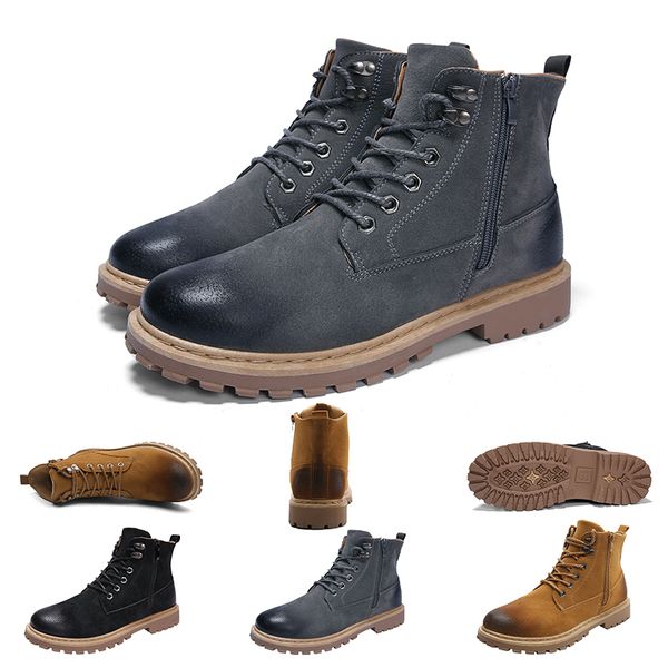 

2020 new martin boots women leather winter shoes motorcycle mens ankle knight boot doc martins fur couple oxfords shoes 39-44 homemade brand, Black