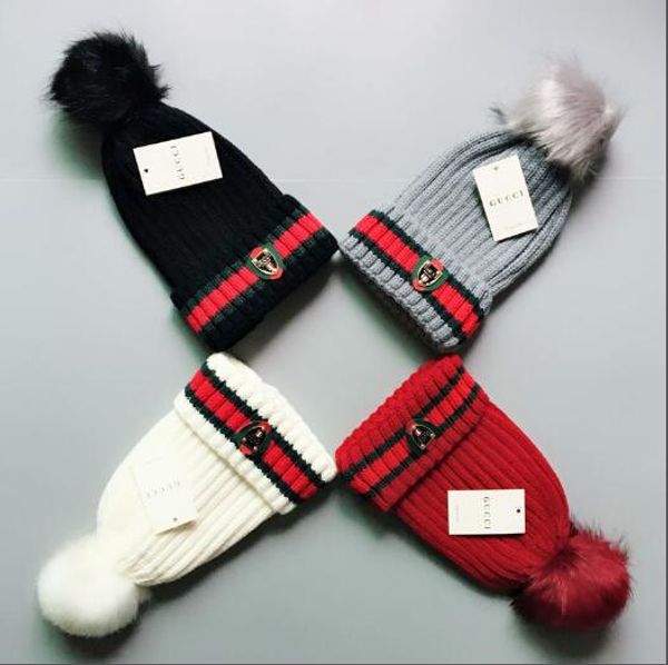 

mens beanie winter wool hat new fashion womens knitted thicken warm polo beanie bonnet cap 5769, Blue;gray