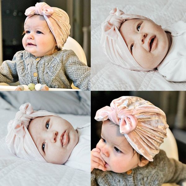 

lovely rabbit ear baby hats children kids boys girls knot beanies hat caps toddler soft flannel warm winter cap bonnet