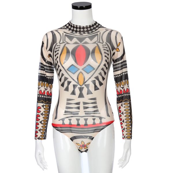 

fashion women bow collar long mesh t-shaped jumpsuits, Black;white