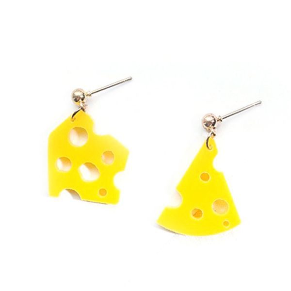 

new ladies fashion simple personality cute shape fun earrings autumn and winter creative cheese dinosaur pendant earrings, Silver