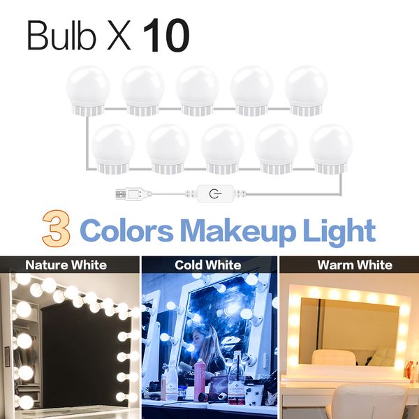 Compre 12v Led Makeup Tabela Espelho De Luz Hollywood Vanity Lamp Compre 12v Led Makeup Tabela Espelho De