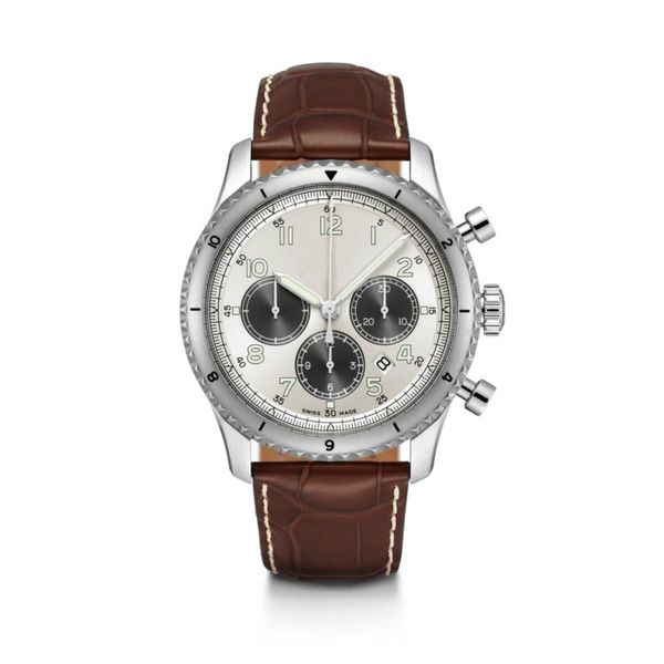 

Brietling мужские часы кварцевые роскошные часы AVIATOR 8 хронограф 43 мм часы водонепрони