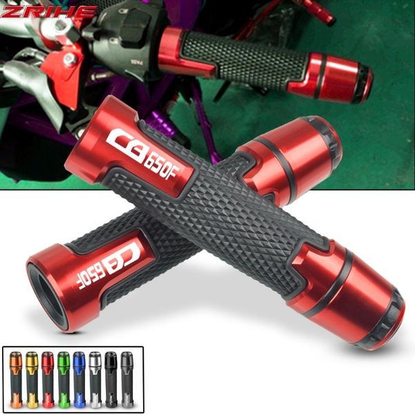 

for cb650f all year motorcycle accessories 7/8"22mm rubber handle grip ends motorcycle handlebar grips with cb650f logo