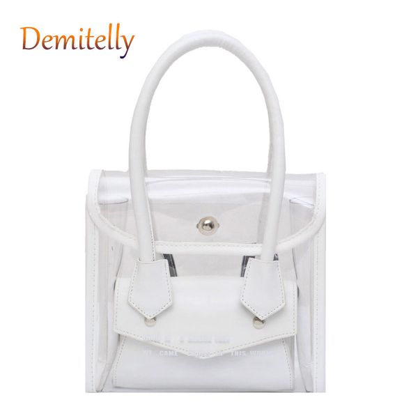 

lady handbag transparent beach bag transparent jelly wallet clutch bag plastic letter printed handbag messenger wallet