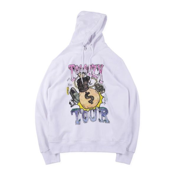 

mens конструктора толстовка rocky asap mob тоо уютного tour граффити женщины high street fashion brand толстовка толстовка сыпучие s-xl, Black