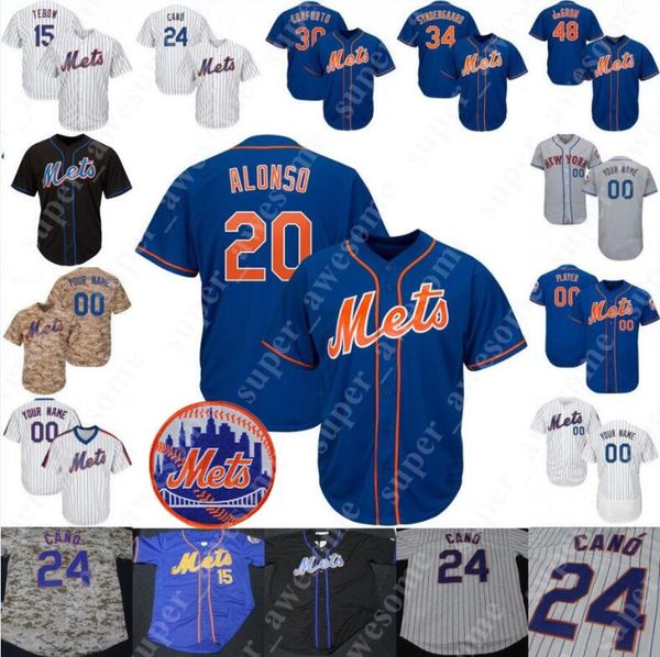 

New York Brooks Pounders Seth Lugo Ryan O'Rourke Corey Oswalt Jacob Rhame Justin Wilson Yoenis Cespedes Jed Lowrie Drew Smith Mets Jersey