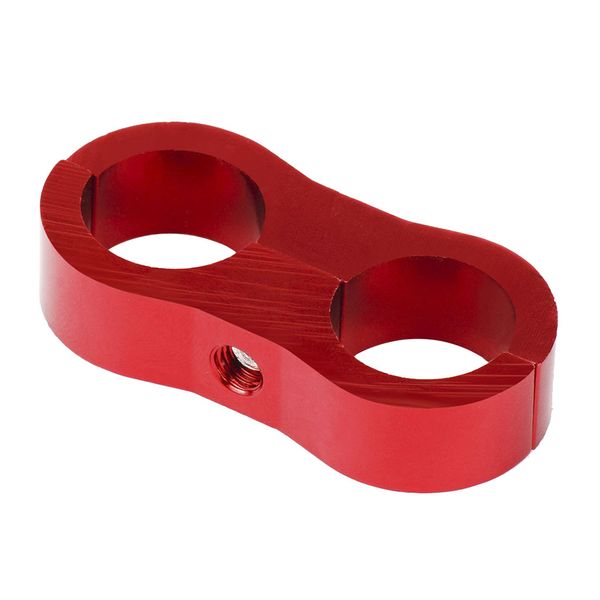 

billet aluminum dual oil fuel water line hose separator clamp