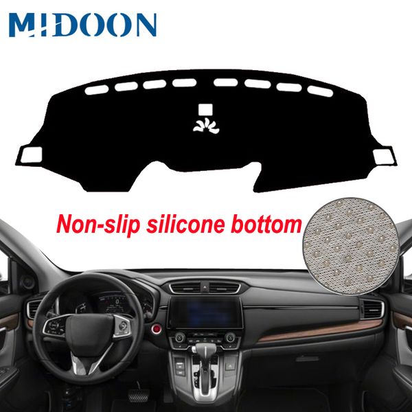 

midoon car dashboard cover for crv 2017 2018 2019 dash mat pad dash board cover carpet auto sun shade dashmat car styling