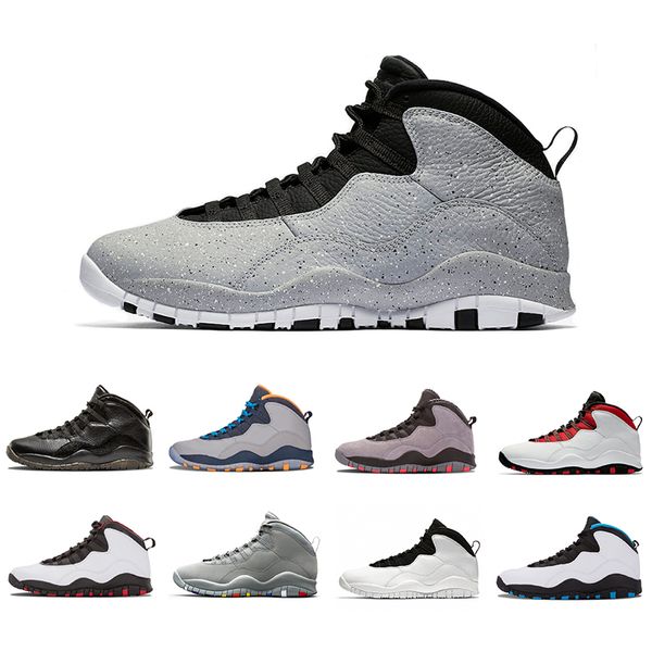 

10 10s mens basketball shoes westbrook new cement i m back bobcats chicago cool grey powder blue steel grey black men sports sneakers