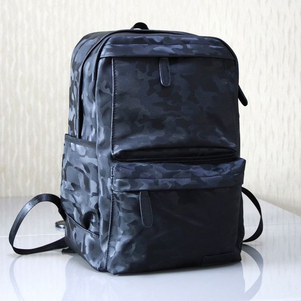

men backpack waterproof pu leather travel bag camouflage backpack business leisure men's fashion trend