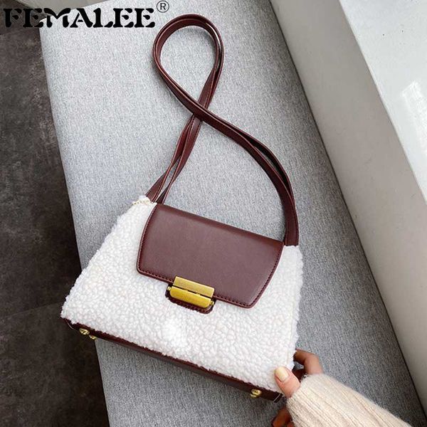 

женские сумки lamb волос shoudler сумка сумки болса женщин feminina лоскутная лопатка crossbody посланника сумки