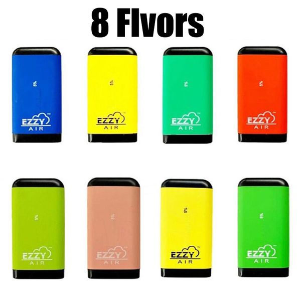 

Ezzy AIR Одноразовые устройства Pod Kit 450mAh Аккумулятор 500+ пуфы Картридж Испаритель Vape Pen 500 пуфы PK POP Puff Bar Xtra Plus