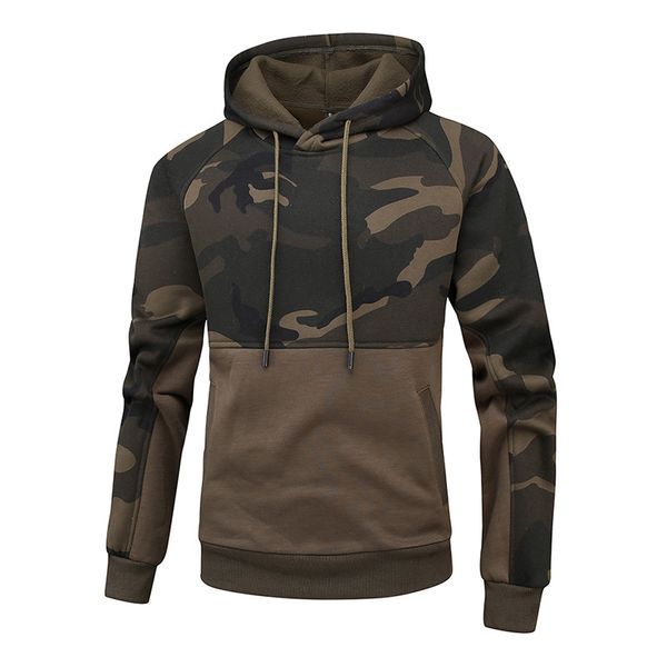 

new men's hoodies camouflage coat spring autumn casual sweatshirts male fashion sportswear hoodie eu size s-2xl, Black