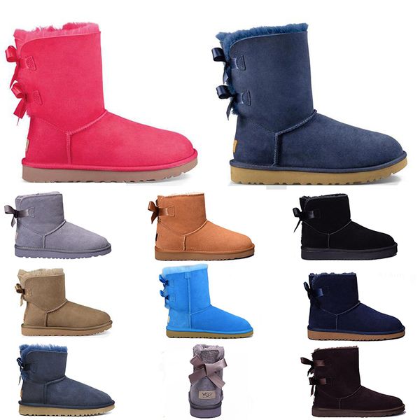 

sale wgg snow winter leather women australia classic kneel half boots ankle boots black grey chestnut navy blue red womens girl shoes