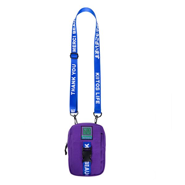 

women's original geometric print shoulder bag mini nylon cloth crossbody bag multifunctional sports waist handbag