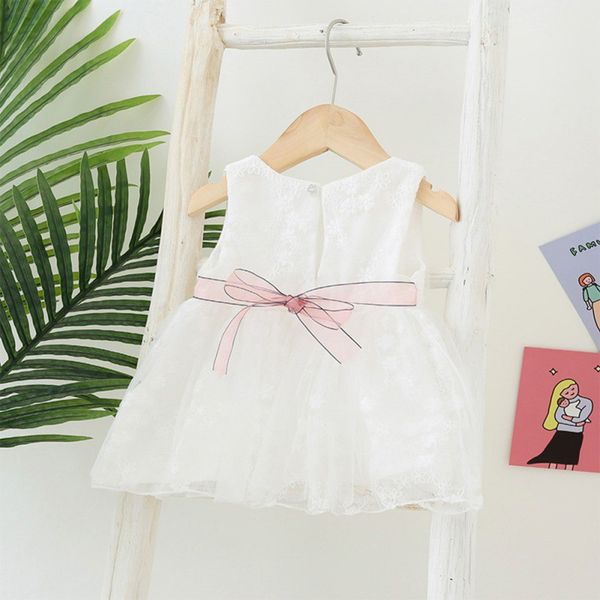 

1-4t princess summer dress for kids children lace tutu dresses toddlers sleeveless vestidos girls casual dress, Red;yellow