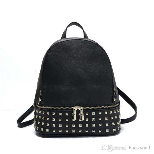 

2020 fashion women rivet backpack lady handbags girl school bag ladies designer bag shoulder bags purse travel package