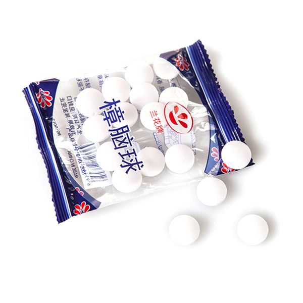 

20pcs/pack natural mothballs anti-mold moth repellent camphor ball pest control wardrobe clothes drawer deodorant moth tslm1