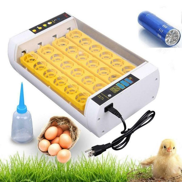 

24 egg incubator hatcher automatic turning temperature control us plug