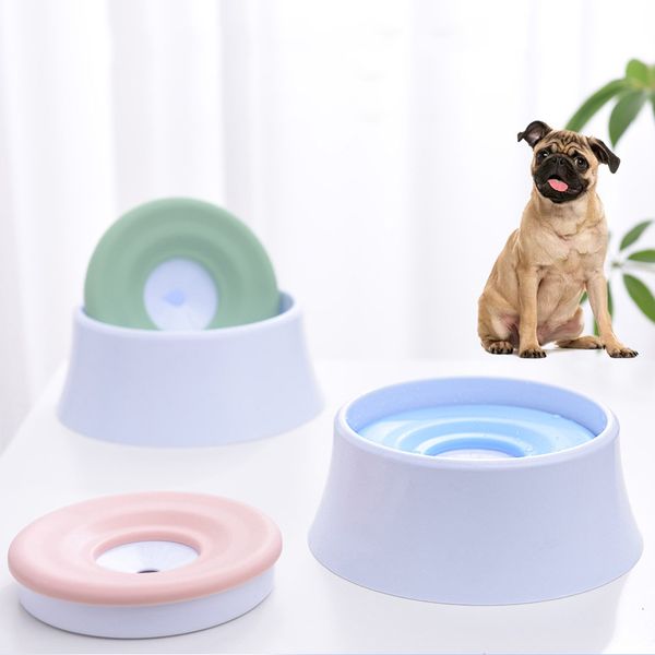 

1200ml not wet mouth floating drinking bowls dog cat health feeding eco-friendly plastic water feeders bowl