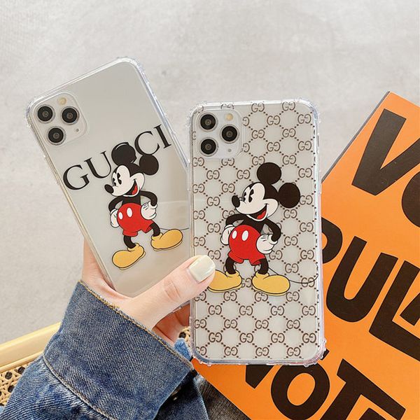 

mick ey mouse transparents cell phone case accessories for iphone 11 xr xs tpu soft case phone protector