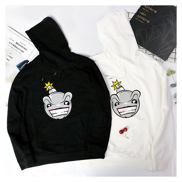 

мужчины женщины модельер sweatshrits 2020 новая arriva печать толстовки с длинным рукавом с капюшоном мужчин hoodie вскользь горячий продава, Black