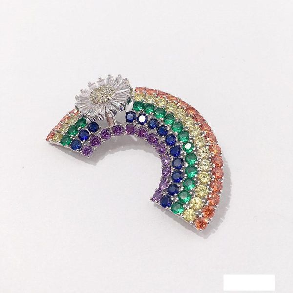 

мода мост радуги броши ladies luxury design красочные брошь женские платья броши мода хип-хоп ювелирных изделий lover подарков, Gray