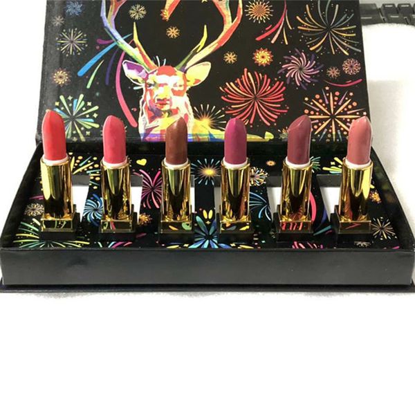 

seller brand fireworks black gold lipstick set 6 colors beauty cosmetics dhl idea