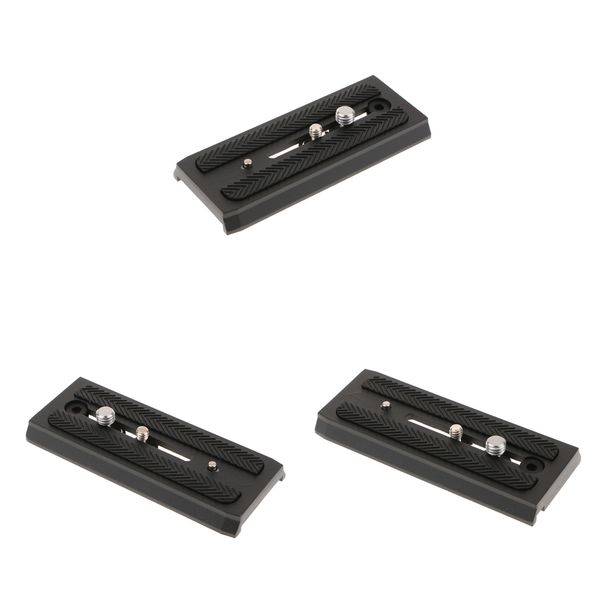 

3 pieces rapid connect adapter with sliding qr plate 501pl 120mm for manfrotto ,benro, siru
