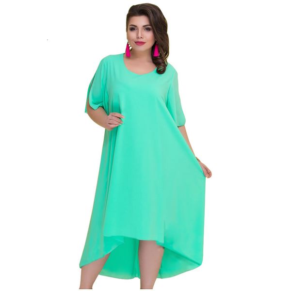 

womens dresses plus size dress casual loose summer dresses women 2019 irregular long dress big vintage dress large sizes vestidos 6xl, Black;gray