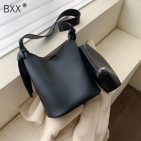 

bxx] high capacity solid color bucket bags for women 2019 designer crossbody shoulder bag female handbags composite bag hj065