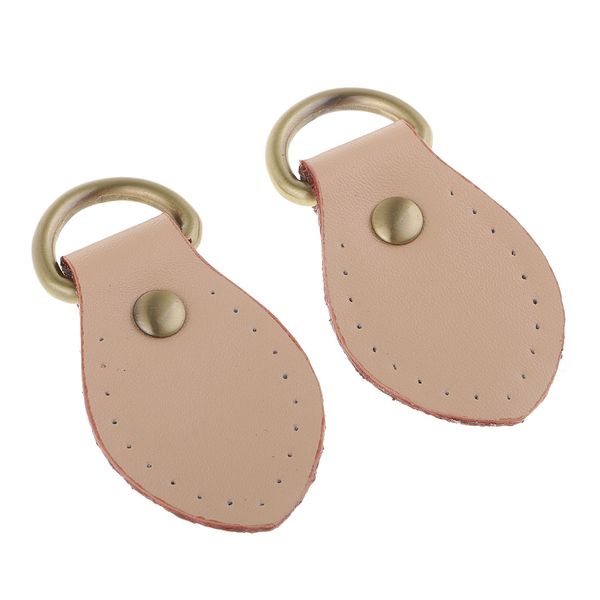 

2 pieces sew on leather handle buckles tabs diy shoulder bag handbag replacement, Black