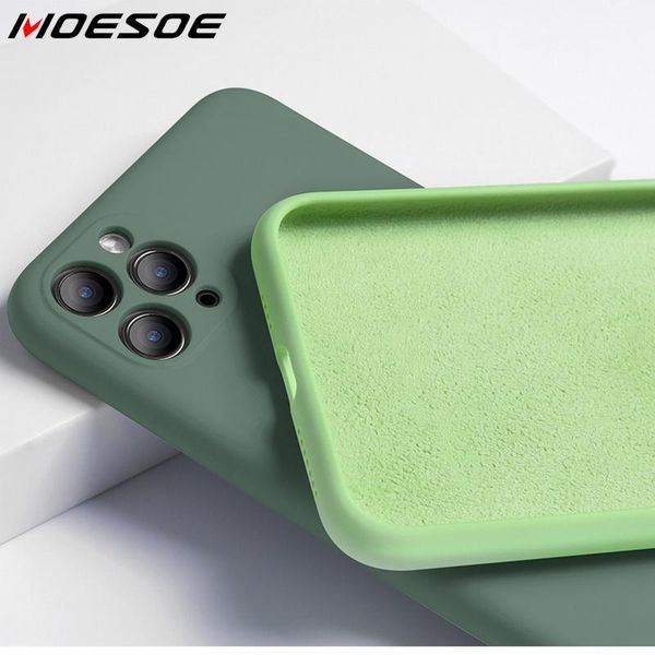 

liquid silicone case for iphone 11 pro max case luxury camera lens protect full cover cases for iphone xr x xs 10 6 6s 7 8 plus