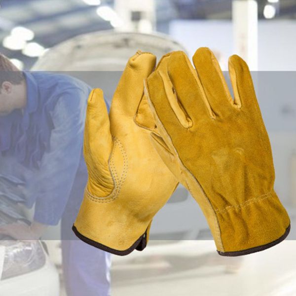 

leather horticultural stab-resistant dipped wear-resistant planting flower wear palm soft lining work gloves
