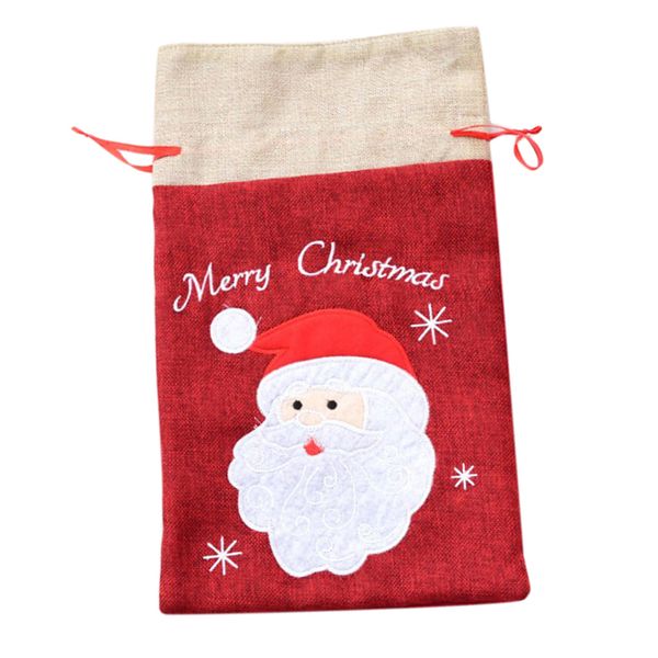 

red santa /snowman christmas drawstring candy gifts bags