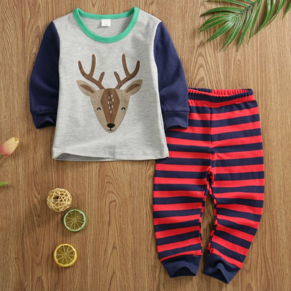 

2Pcs Christmas Kid Baby Girl Boy Clothes Top Pullovers Pants Xmas Outfit Set