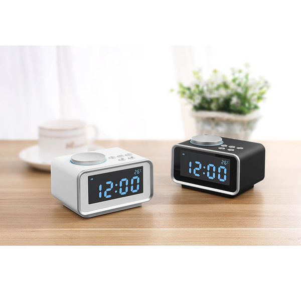 

eaagd digital alarm clock fm radio loud alarm clock for heavy sleepers with usb charging ports,brightness dimmer night light