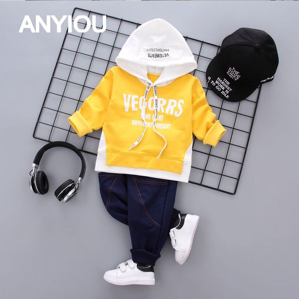 

two-piece new children's clothing boy suit spring tide little boy children summer sports suitable for boys clothes kids clothes, White