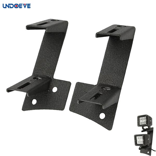 

dual a-pillar light brackets dual lower windshield led work light mounts kit for 2007-2017 wrangler jk / jku