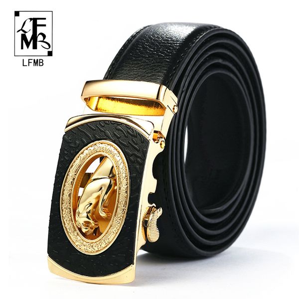 

lfmb] мужская leopard пояс из натуральной кожи пояса автоматических мужчин высокого качества ceinture homme luxe ремни для джинсов, Black;brown
