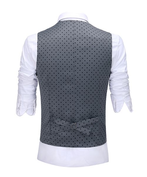 

mens suits wave point three pieces men dress suits casual commuter office business suits for wedding(blazer+vest+pants, White;black