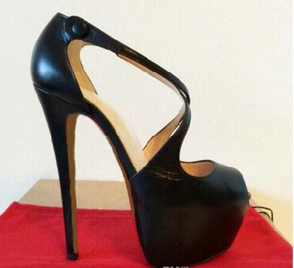 

overseas2019 designer woman bottom straps nude /black cross red sole heels lady shoes