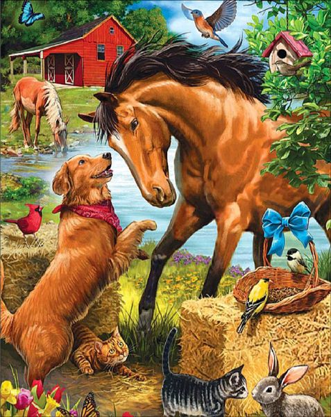 

diy 5d diamond painting crafts cross stitch cat dog horse mosaic diamond embroidery sewing pattern rhinestone gifts home decor